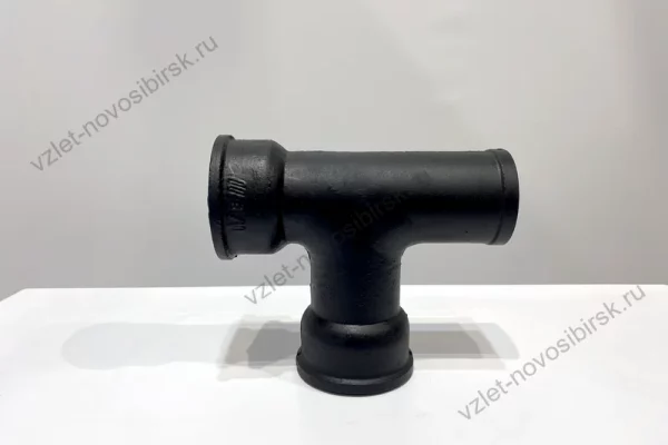 Тройник прямой чугунный канализационный (ЧК) 100 х 100