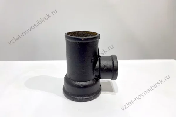Тройник прямой чугунный канализационный (ЧК) 100 х 50